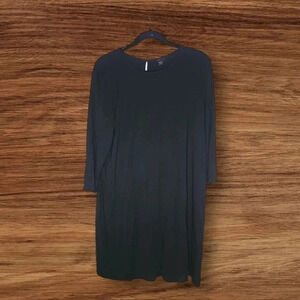 J. Jill Jersey Shift Dress‎ - Wearever Collection - Size Large Petite - Black